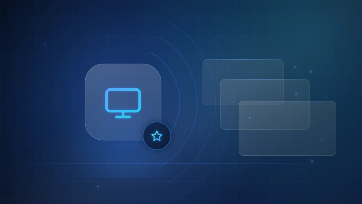 Illustration of a television marked with a star to represent the advantages of IPTV