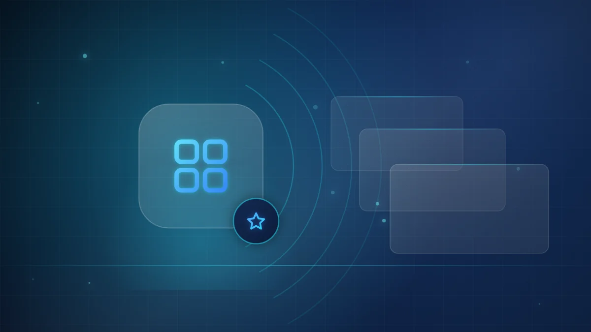 Illustration of a grid of streaming apps with a star for the leading players