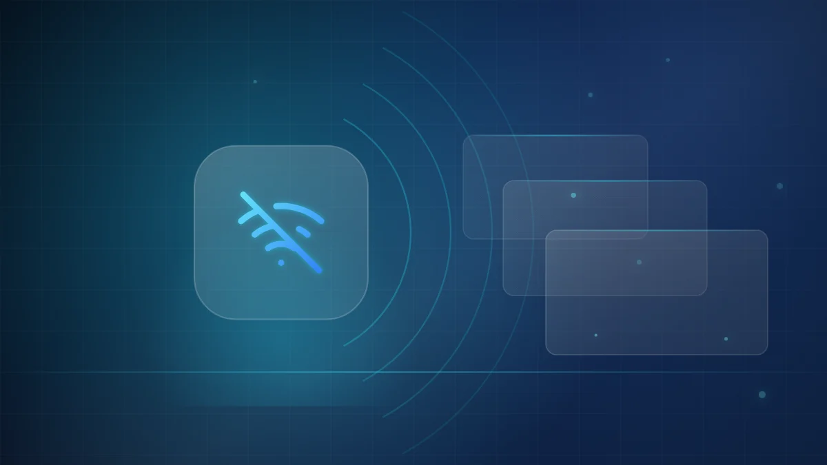 Illustration of a disconnected wireless network signal, representing IPTV connection problems