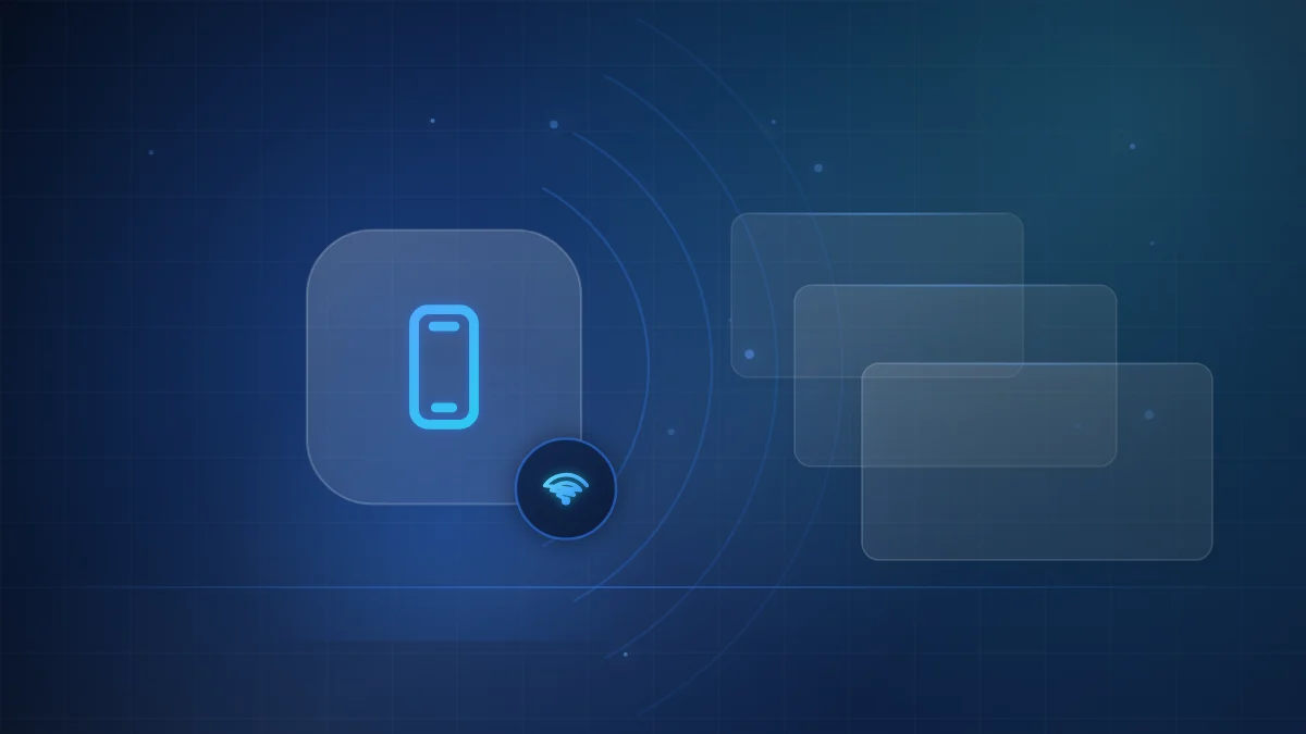Illustration of a smartphone streaming over a wireless connection, representing IPTV on a mobile phone