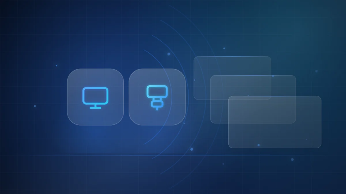 Illustration comparing a modern television with a traditional cable connection, for IPTV vs cable TV