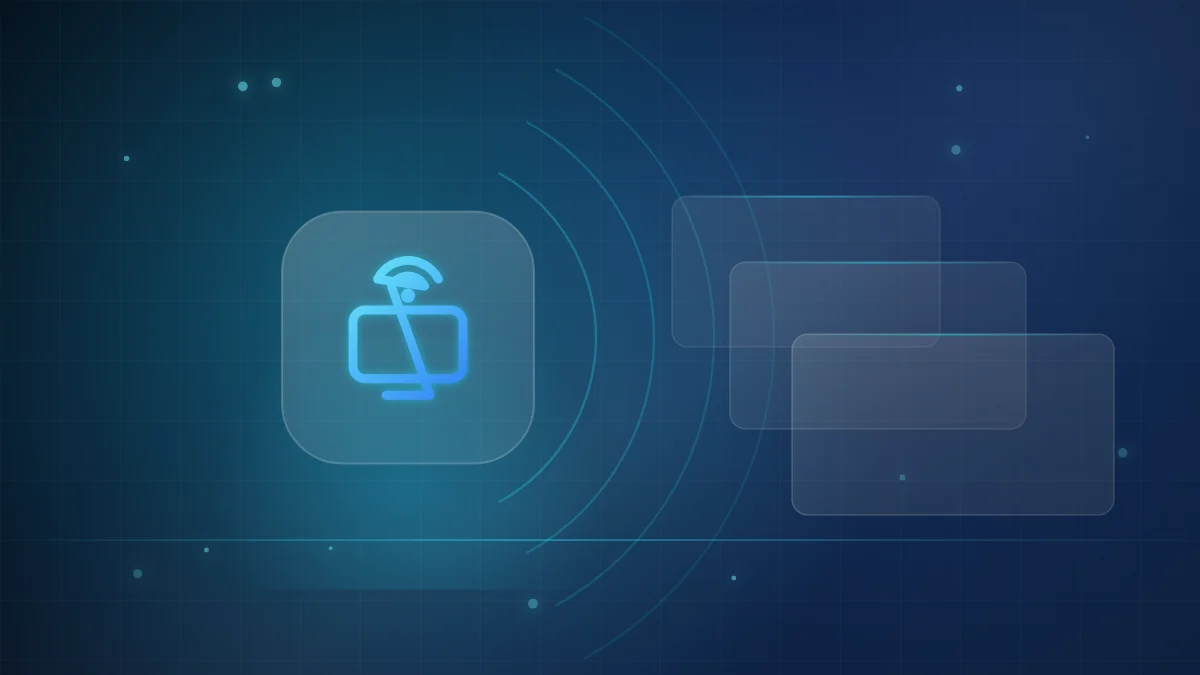 Illustration of a television receiving a streaming signal over the internet, explaining what IPTV is