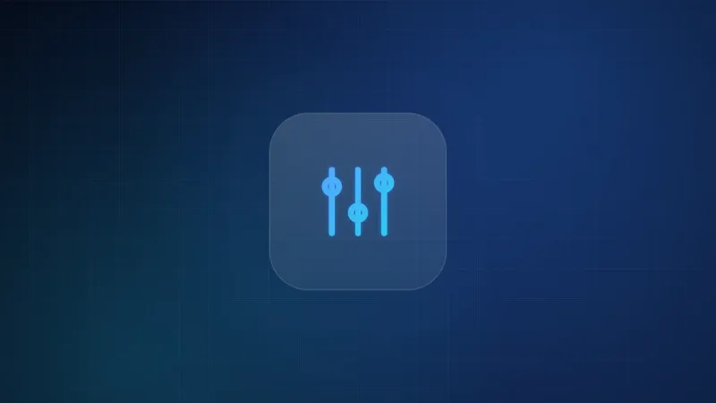 Illustration of adjustment sliders representing IPTV player settings