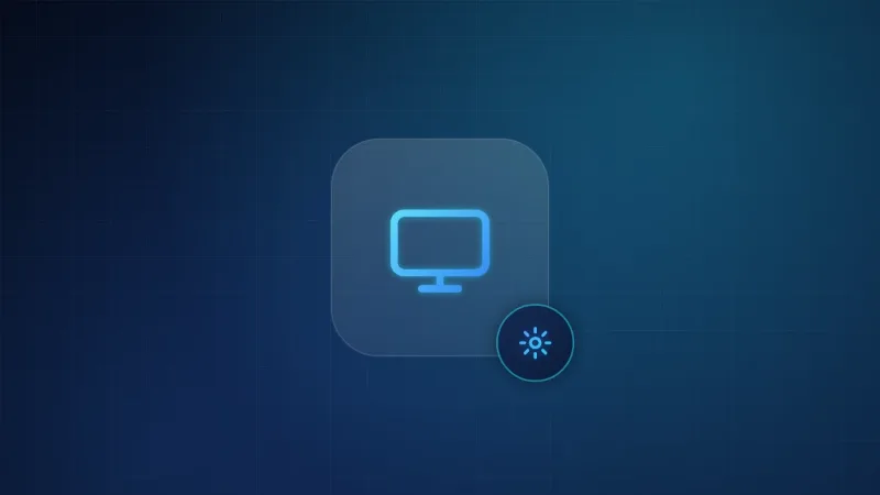 Illustration of a television with a settings icon representing IPTV setup