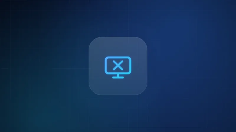 Illustration of a television screen showing a no-signal error