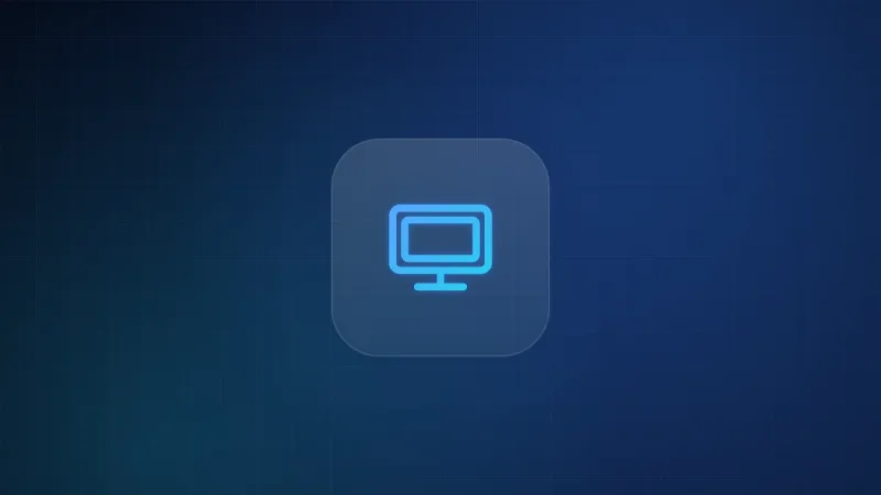 Illustration of a flat-panel smart television screen