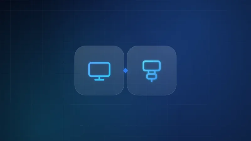 Illustration comparing a modern television with a traditional cable connection