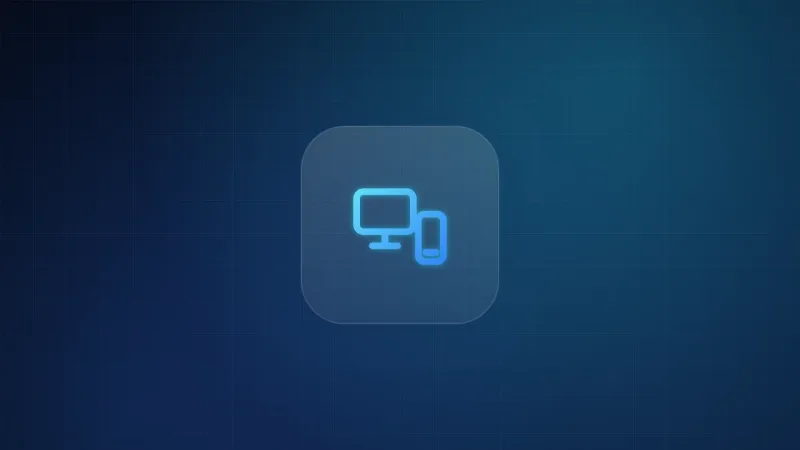 Illustration of a television and a tablet streaming at the same time