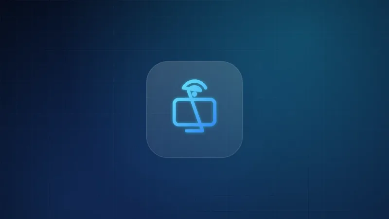 Illustration of a television receiving a streaming signal over the internet